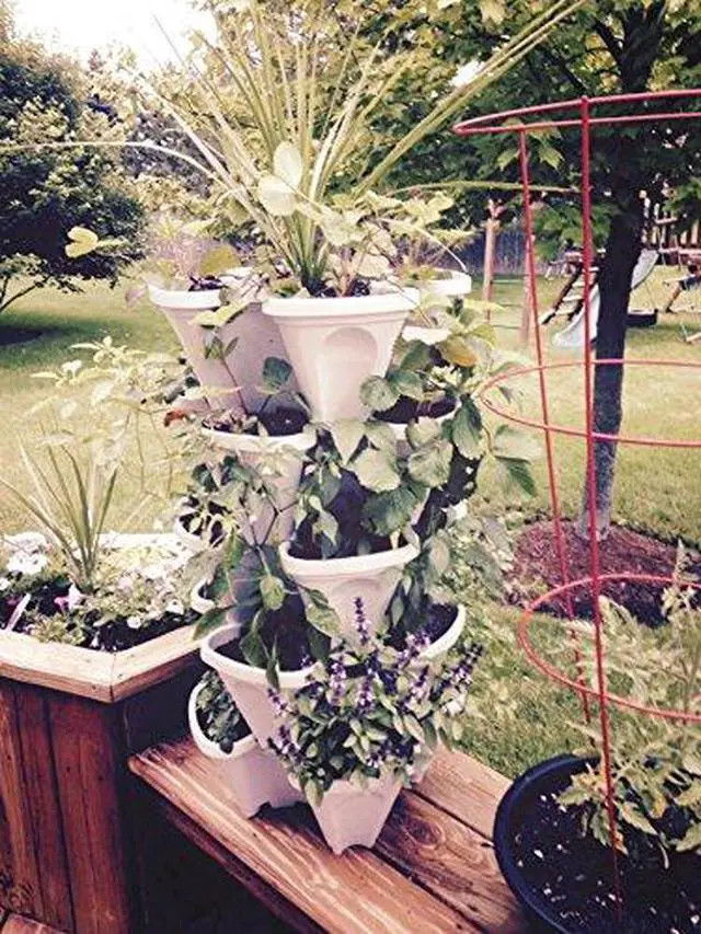 Alt view image 2 of 6 - 5 Tiered Vertical Gardening Planter, Indoor & Outdoor