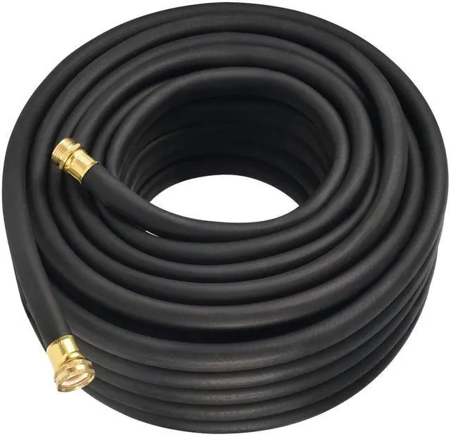 Alt view image 2 of 4 - 5/8" x 50' Heavy Duty Premium Rubber Hot Water Hose, Black