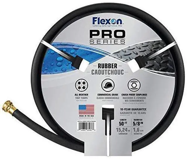 Alt view image 4 of 4 - 5/8" x 50' Heavy Duty Premium Rubber Hot Water Hose, Black