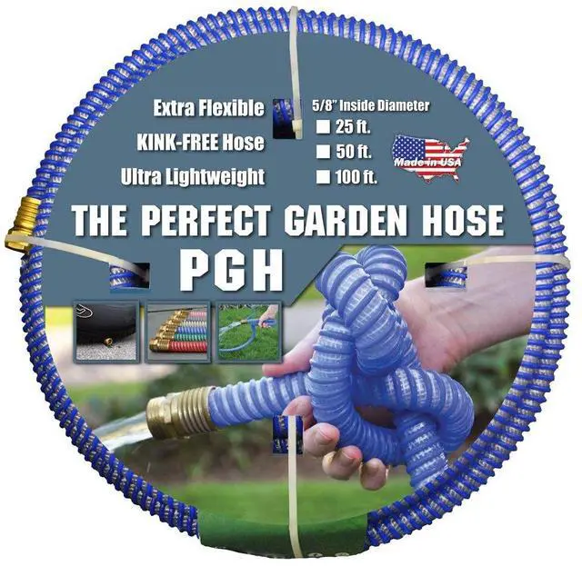 Main image of Tuff-Guard - 001-0106-0300 The Perfect Garden Hose, Kink Proof Garden Hose Assembly, Blue, 5/8" Male x Female GHT Connection, 5/8" ID, 25 Foot Length