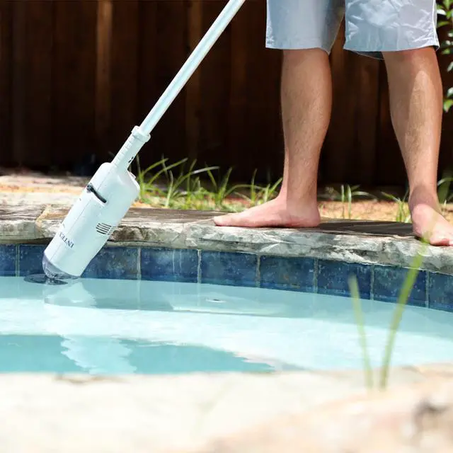 Alt view image 6 of 6 - Handheld Rechargeable Vacuum with Telescoping Aluminum Shaft & Two Interchangeable Brush Heads, Model: 28620E