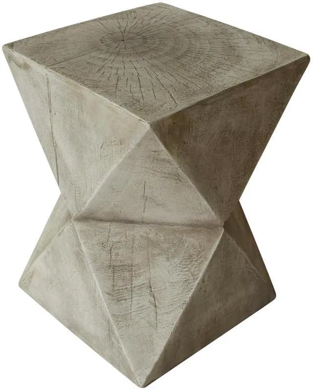 Main image of Lux Outdoor Weight Concrete Side Table, Light Gray