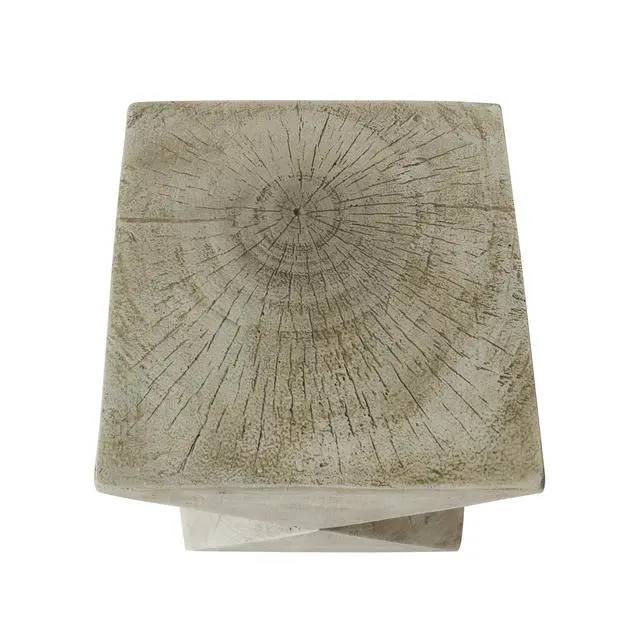 Alt view image 6 of 6 - Lux Outdoor Weight Concrete Side Table, Light Gray