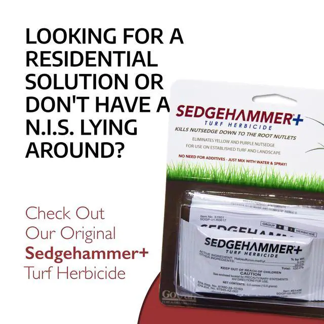 Alt view image 6 of 6 - Herbicide - 1 Pack of 1.33oz Bottle of USA-Made Post-Emergent Nutsedge Killer for Lawns - Lawn & Pet Safe Weed Killer for Commerical & Large Area Use - Also Works on Horsetail & Kyllinga