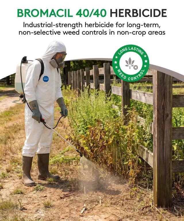 Alt view image 5 of 6 - Bromacil 40/40 Weed Killer Concentrate for Annual & Perennial Weeds - Pre-Emergent Herbicide for Railroads & Industrial Areas - 360 Days Residual, Compare to Krovar - Granular, 6 lb
