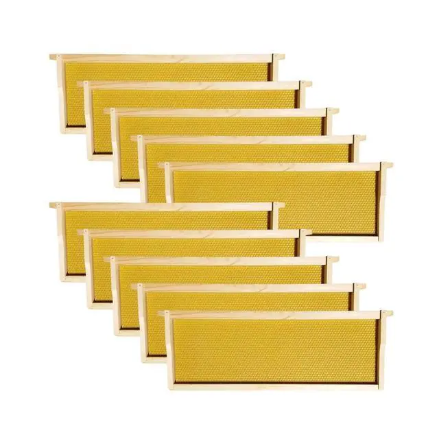 Alt view image 3 of 5 - 10-Frame Medium Super Box Wax-Dipped Fir Wood Langstroth Honey Super with Dovetail Joints Ready to Use, Durable & Weather-Resistant (1)