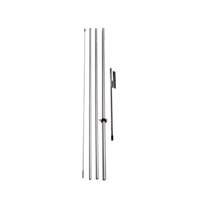 Alt view image 2 of 4 - Pack of 1 - Feather Banner Flutter Flag Telescoping Hardware Sets, 4-Piece 15ft Telescopic, 1 Pole Kit, 1 Travel Bag and 1 Ground Spike & tie-Down Clip, Perfect for Windless & Swooper Flags