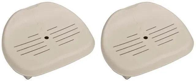 Main image of 28502E PureSpa Non-Slip Removable Contoured Seat for Inflatable Hot Tub Spa Accessory with Adjustable Heights, Tan, (2 Pack)
