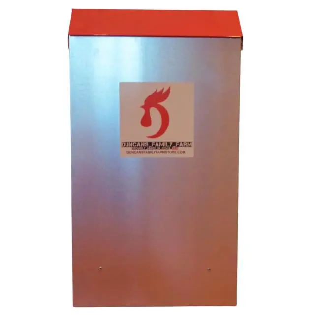 Main image of Space Saving Mountable Steel Poultry Feeder (Back Feed, Front Loading)