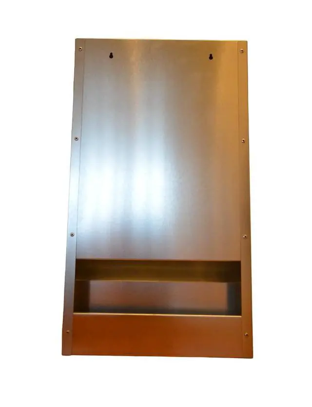 Alt view image 2 of 6 - Space Saving Mountable Steel Poultry Feeder (Back Feed, Front Loading)
