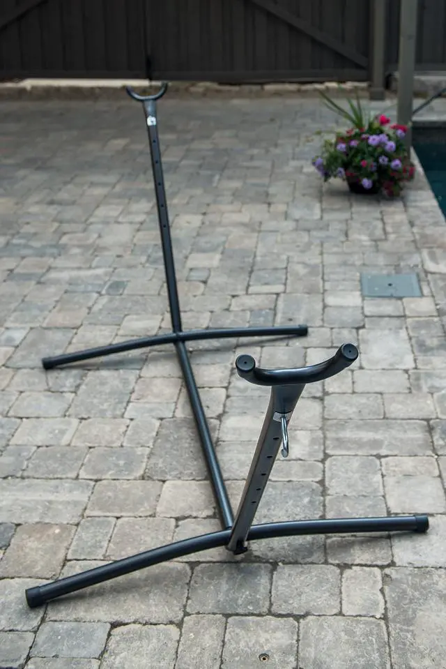 Alt view image 6 of 6 - UHS9 Universal Space-Saving Steel Hammock Stand, 9-Feet, Charcoal