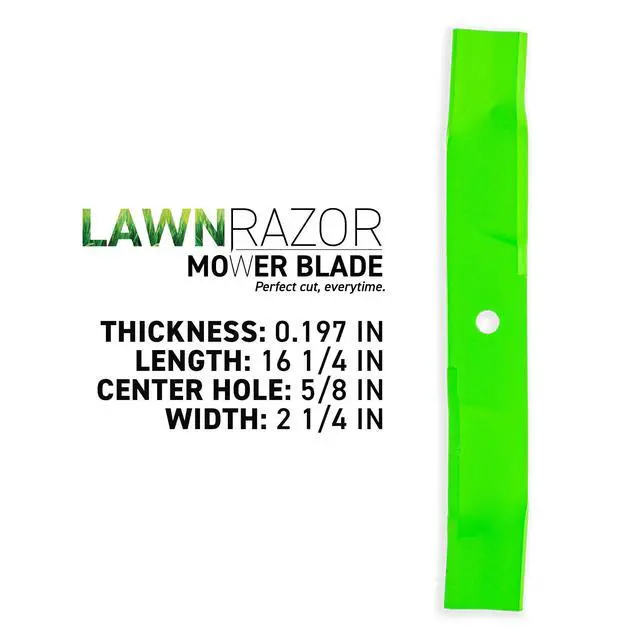 Alt view image 2 of 6 - LawnRAZOR Blade for Ariens Gravely Exmark ZT HD 48 Pro-Turn 148 Lazer Z CT 05244100 103-6581-S (Mulching) 3 Pack
