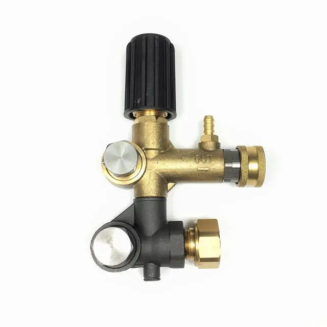 Alt view image 3 of 6 - Unloader Adjustable Pull to Align For Honda GX340 11HP GX390 13HP 1" Shaft 4000 PSI For Devilblis EXHP3640 For Annovi Reverberi RKV4G36 Pressure Washer Pump Max. Flow 6.6 GPM
