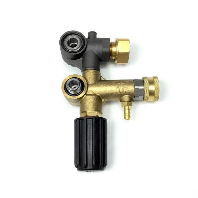 Alt view image 5 of 6 - Unloader Adjustable Pull to Align For Honda GX340 11HP GX390 13HP 1" Shaft 4000 PSI For Devilblis EXHP3640 For Annovi Reverberi RKV4G36 Pressure Washer Pump Max. Flow 6.6 GPM