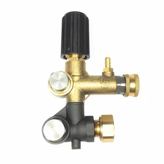 Alt view image 6 of 6 - Unloader Adjustable Pull to Align For Honda GX340 11HP GX390 13HP 1" Shaft 4000 PSI For Devilblis EXHP3640 For Annovi Reverberi RKV4G36 Pressure Washer Pump Max. Flow 6.6 GPM