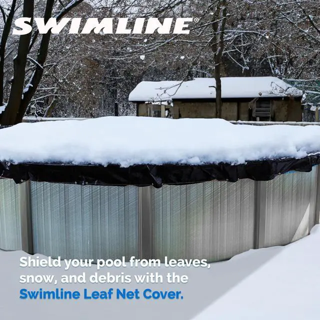 Alt view image 6 of 6 - HYDROTOOLS Super Guard Heavy Duty Pool Cover For Above Ground Swimming Pools |31 FT Cover | Blue / Black | Winch & Cable Included | UV Protected For 28 FT Round Pools | PCO831