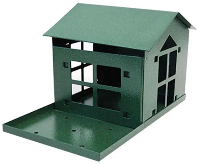 Main image of Peanut Pantry Squirrel Feeder - Heavy Duty Steel - Premium Verdigris Finish - Made in USA (SQF1)