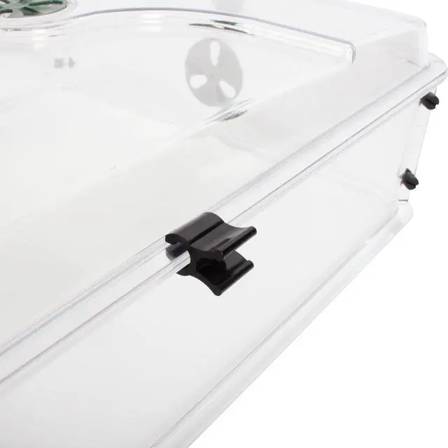 Alt view image 3 of 6 - 24" x 15" x 12.75" Domed Propagator with 2 Height Extenders and Locking Clip Set, Green