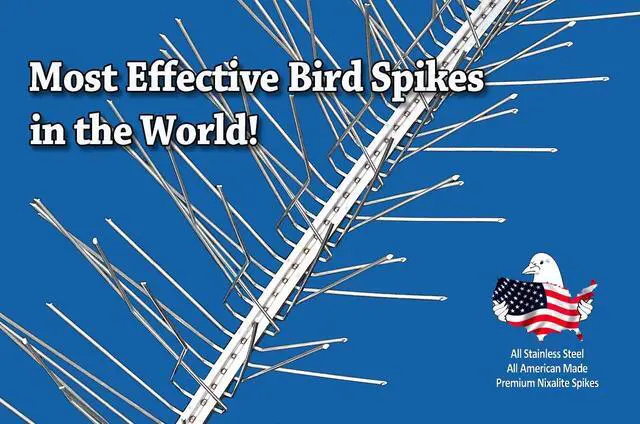 Alt view image 3 of 6 - Bird Spikes Stainless Steel Premium Model S (10 ft, 5-2 ft. Strips)
