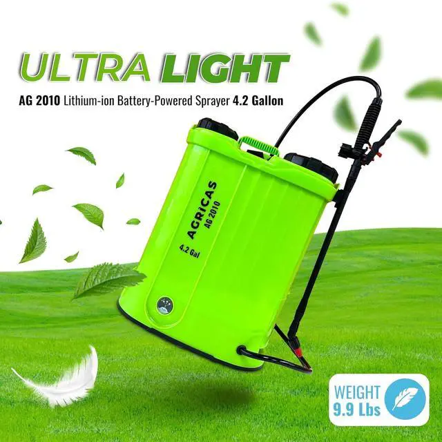 Alt view image 5 of 6 - Battery Powered Backpack Sprayer 4.2 Gallon, Adjustable 0-100 PSI Pressure, Compatible with Makita 18V Battery, 7 Nozzles, Telescopic Wand, Charger Included, Electric Sprayer, Lawn & Garden Use