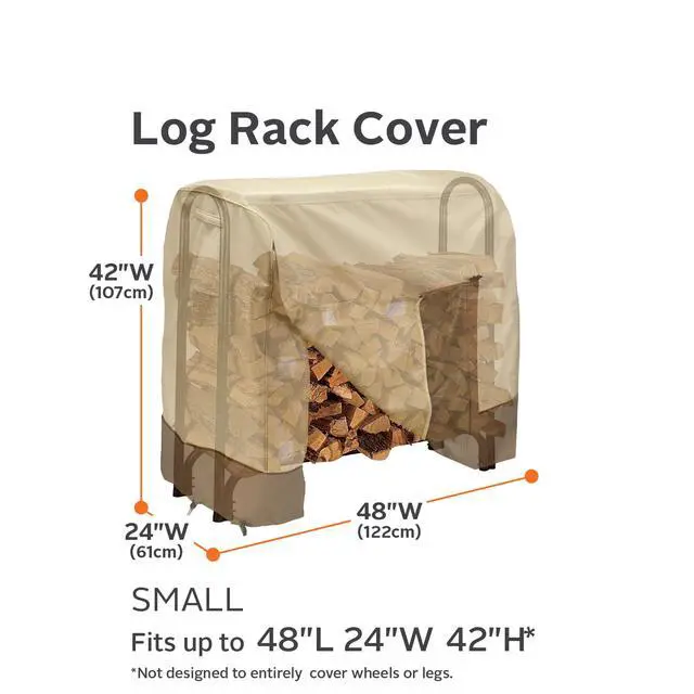 Alt view image 3 of 6 - Veranda Water-Resistant 4 Foot Log Rack Cover, Patio Furniture Covers