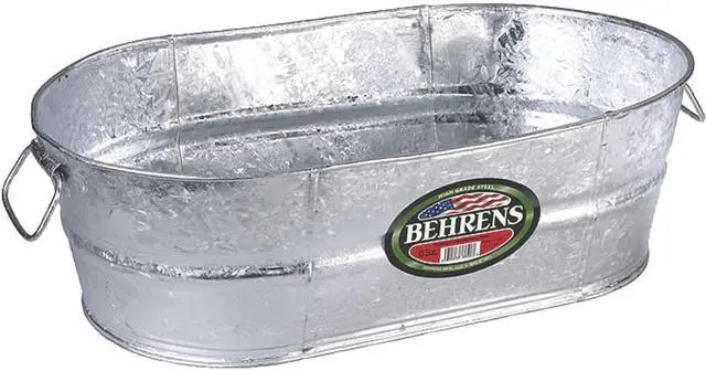 Main image of Tub 10.5 Gal Oval Galvanized