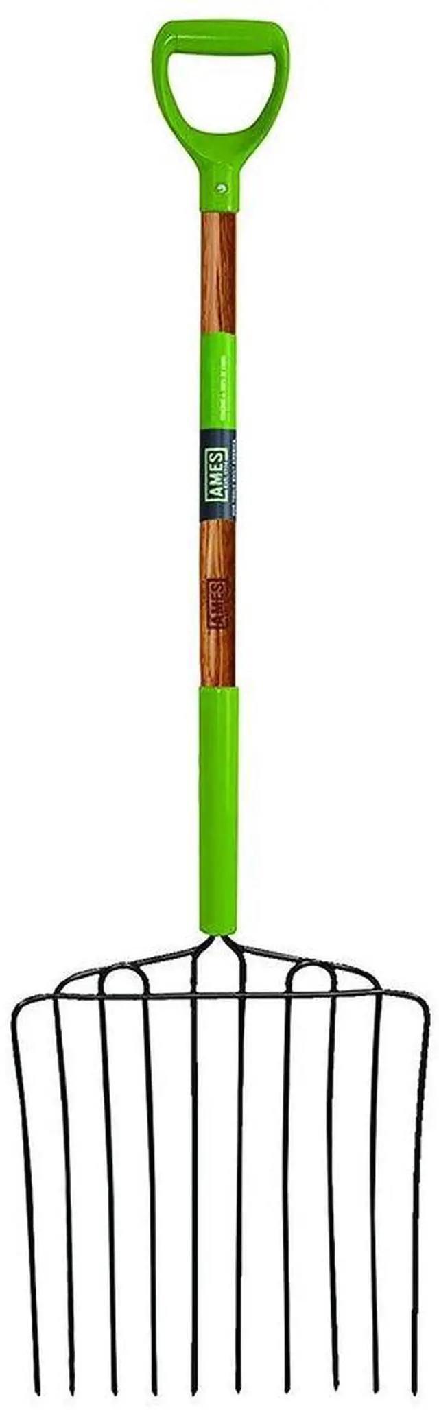 Main image of 2827000 10-Tine Welded Steel Ensilage Fork with Hardwood Handle and D-Grip, 52-Inch, Brown