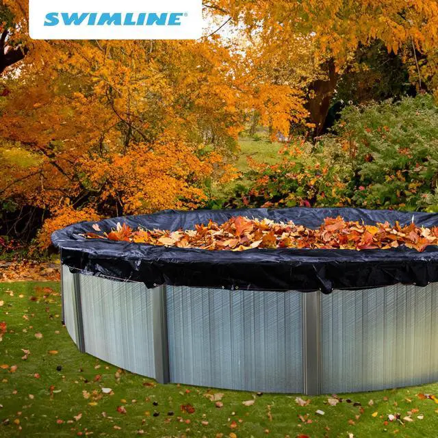 Alt view image 4 of 6 - 30 Foot Round Above Ground Swimming Pool Winter Cover with 4 Foot of Overlap, Cable, Ratchet and Metallic Grommets, Pool Cover Only