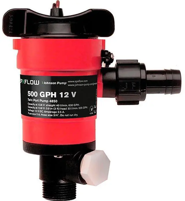 Main image of s 48703 750 GPH Aerator/Livewell Pump, Black