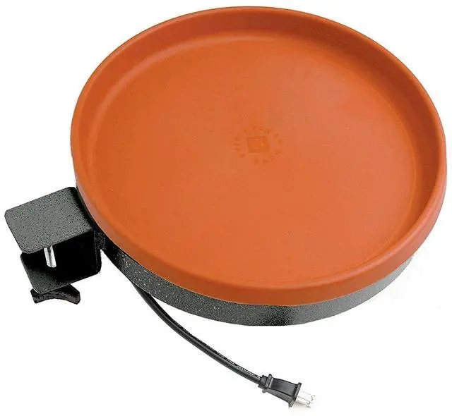 Alt view image 4 of 6 - BD-75 All Seasons 3 in 1 Outdoor 14 Inch Heated Birdbath with 3 Mounting Options, 75 Watts, Terracotta