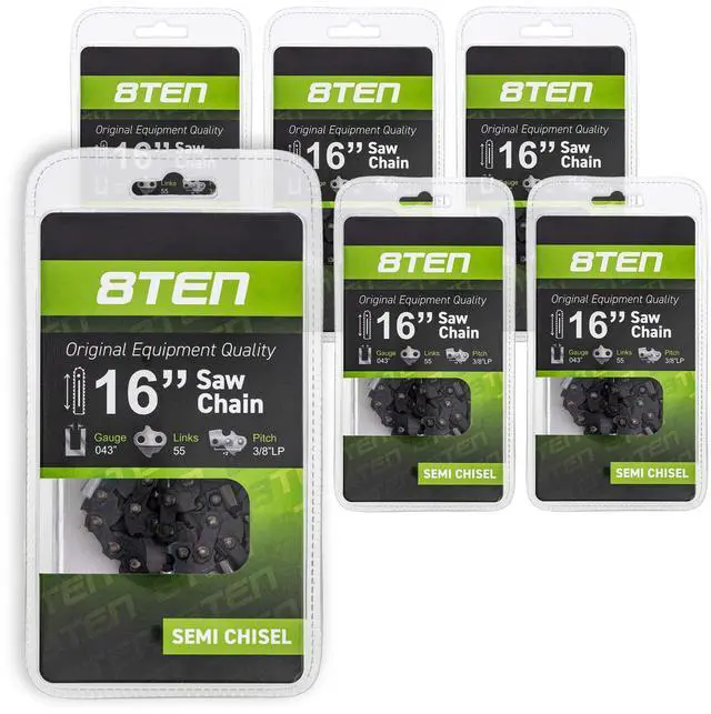 Main image of Chainsaw Chain for Stihl MS170 MS180 017 009 019 023 PM400 61 PMM3 55 16 inch 0.043 3/8 LP 55DL 6 Pack