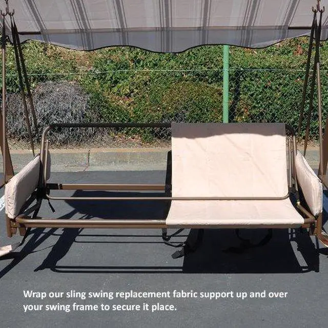 Alt view image 6 of 6 - Universal Sling Swing Back Support One Only - Need Two to Fix Most Bench Swings
