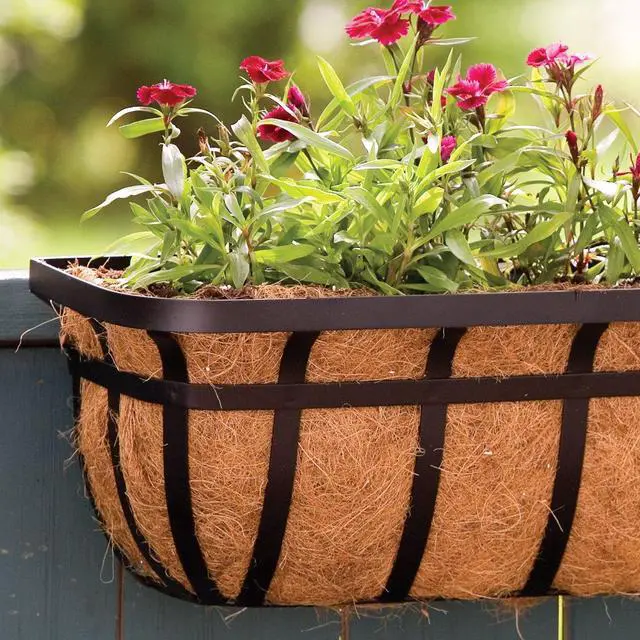 Alt view image 2 of 4 - 88558 Flat Iron Window and Deck Planter, Black, 36-Inch