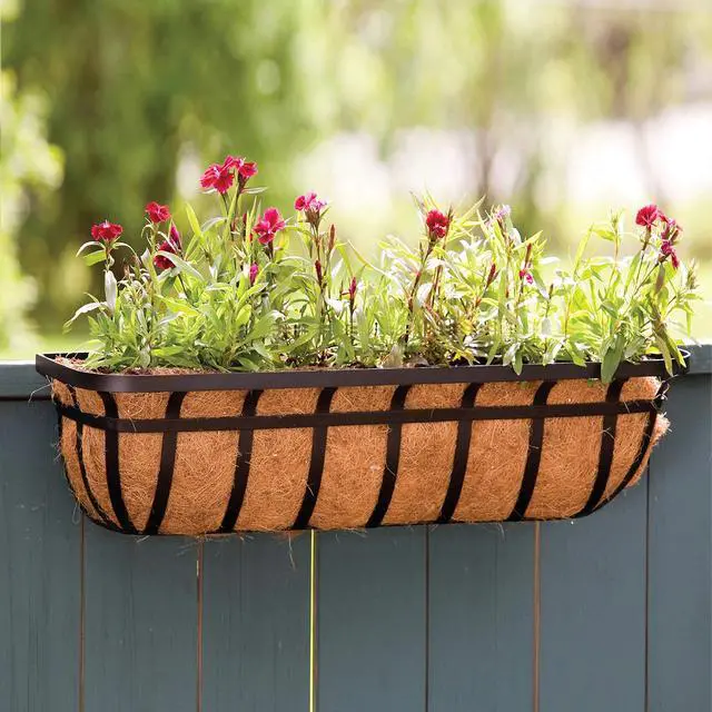 Alt view image 3 of 4 - 88558 Flat Iron Window and Deck Planter, Black, 36-Inch