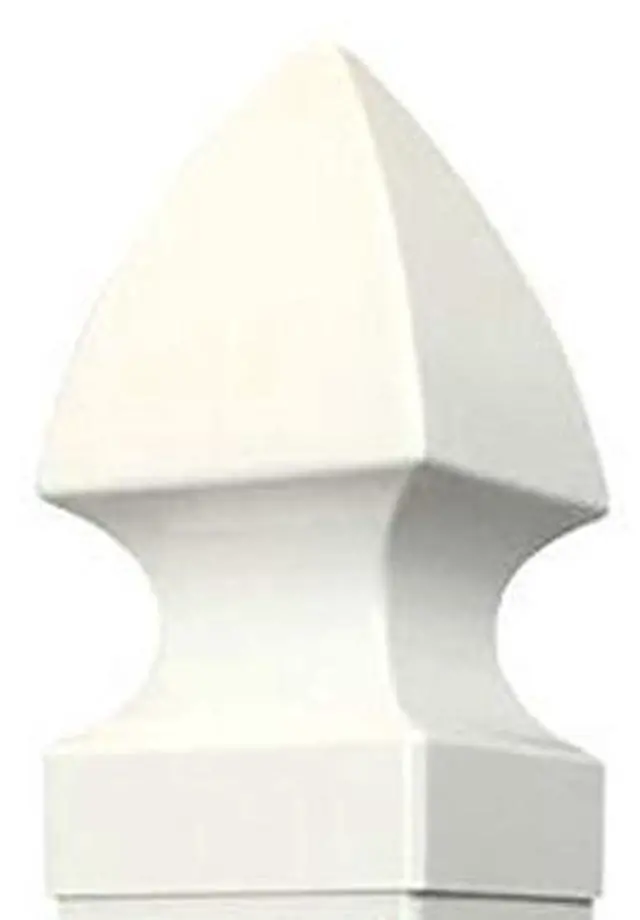Alt view image 3 of 6 - White Address Post 32 Tall Address Marker - Customized Black House Numbers All Hardware & Stake Included Help Emergency Vehicles Find Your Home (Essex Cap)