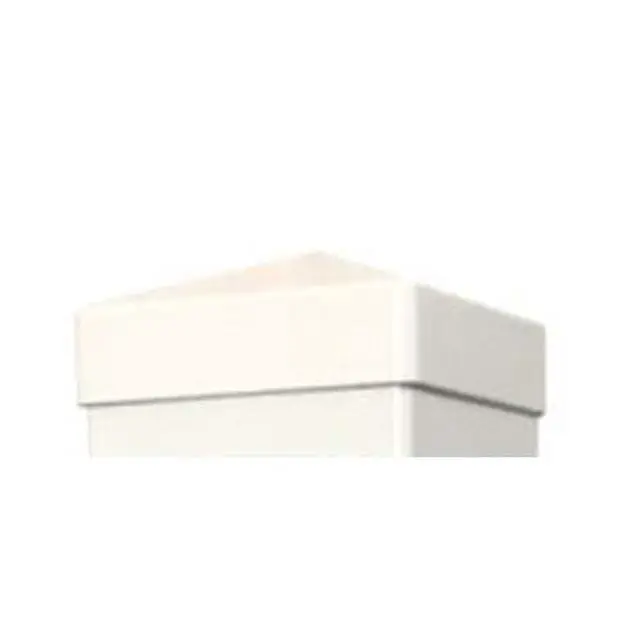 Alt view image 3 of 6 - White Address Post 32 Tall Address Marker - Customized Black House Numbers All Hardware & Stake Included Help Emergency Vehicles Find Your Home (Hampshire Cap)