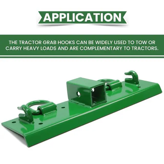 Alt view image 6 of 6 - Tractor Grab Hooks 4.96" W × 21.93" L Compact Tractor Bolt on Grab Hooks Compatible with John Deere John Deere 4100 4010 4110 4115 2320 2520 2720 2025r 2032r 2038r 2" Receiver