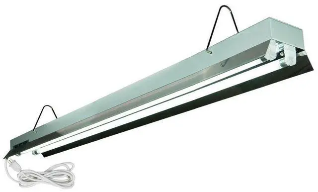 Main image of HTGSupply 4-Foot / 2-Tube High-Output T5 Fluorescent Grow Light Fixture, Bulbs Included