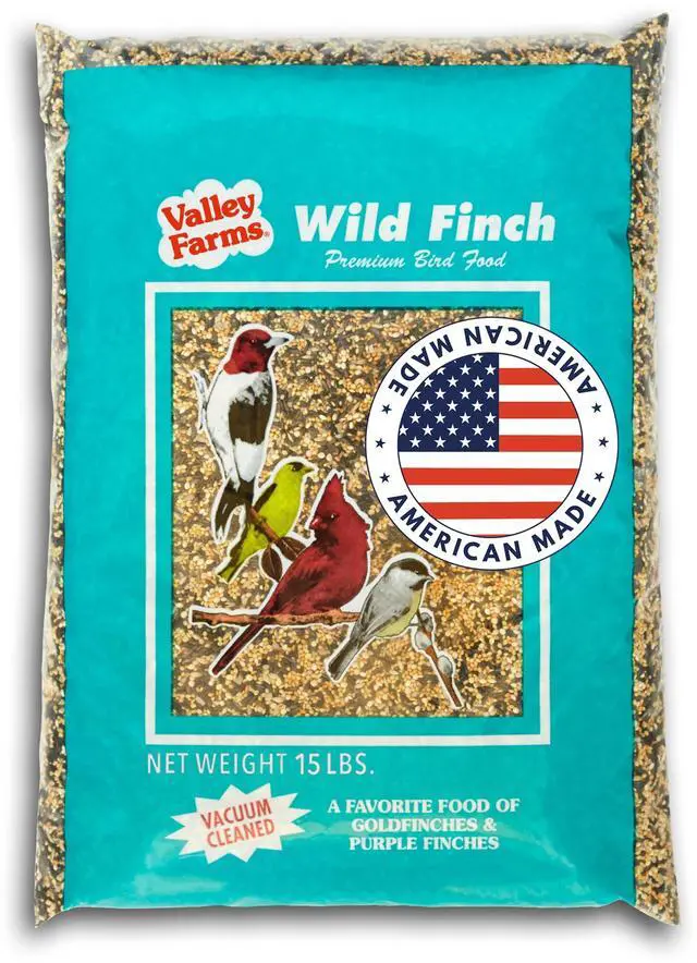 Main image of Wild Finch Mix (15 LB) Wild Bird Food for Outside Feeders, Wild Bird Seed with Millet and Chopped Sunflower Hearts for Birds, Finch Seed for Finch Feeders, Sunflower Kernels