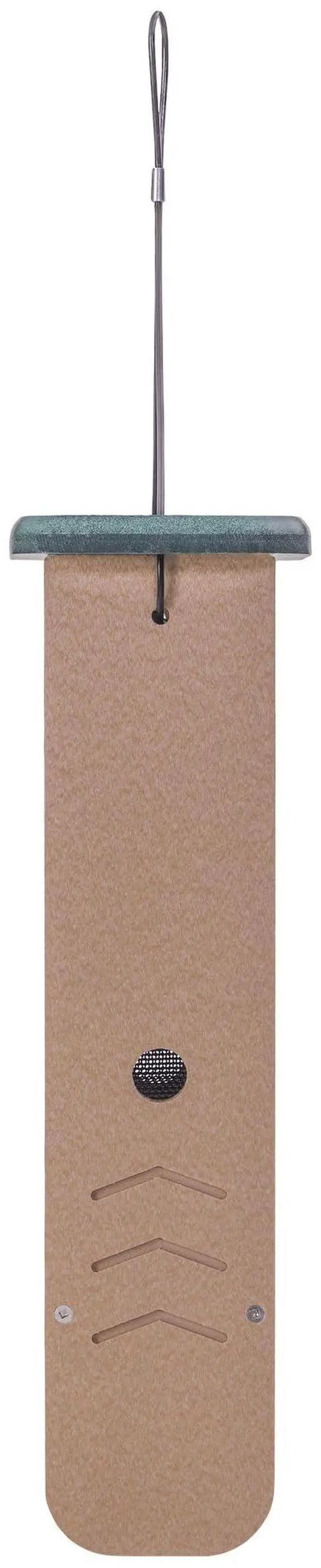 Alt view image 4 of 6 - SNWP Peanut and Suet Nugget Bird Feeder, Woodpecker Bird Feeder, 1.25 Quarts, Taupe/Green