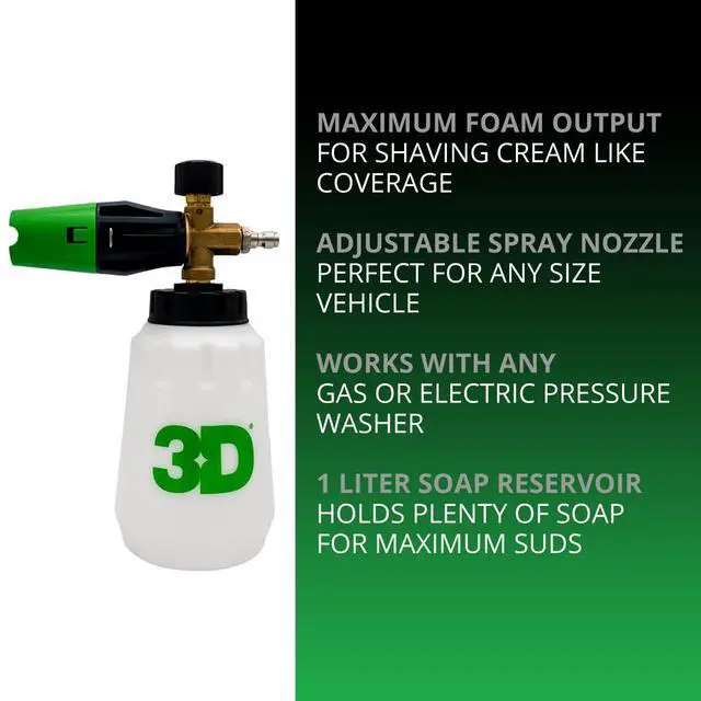 Alt view image 3 of 3 - Ultra Blast Foamer - Car Wash Pressure Washer Foamer - Multiple Spray and Pressure Ranges - Works with All Soaps - Heavy Duty