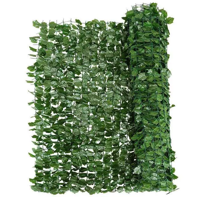 Alt view image 4 of 6 - Artificial Faux Ivy Privacy Fence, 118"x59" Artificial Hedge Faux Ivy Vine Leaf Greenery Wall Screen, Decorative Trellis Fence Covering for Outdoor Porch Garden Patio