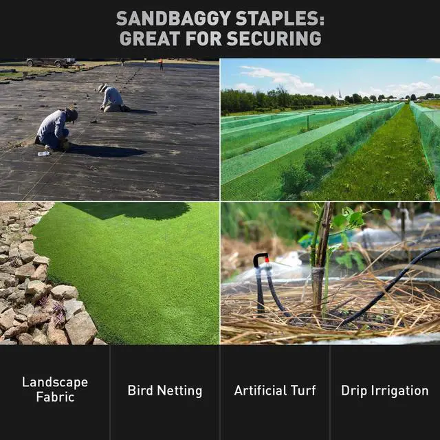 Alt view image 5 of 6 - Galvanized 6 Inch Round Top Landscape Staples ~ SOD Garden Stakes for Drip Irrigation Tubing & PVC Piping - Trusted by Farmers & Contractors Across USA (500 Staples)
