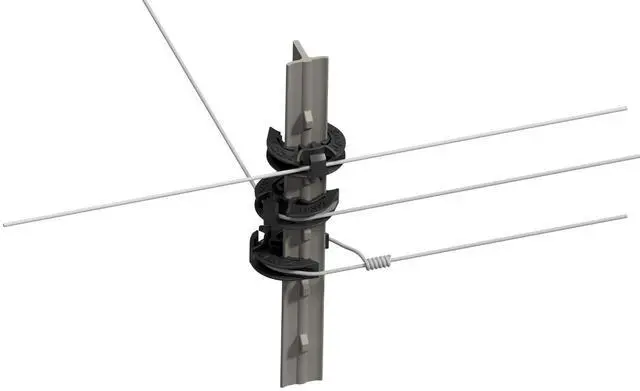 Main image of T-360 Electric Fence T-Post Insulator - Black (Bulk Qty: 100)