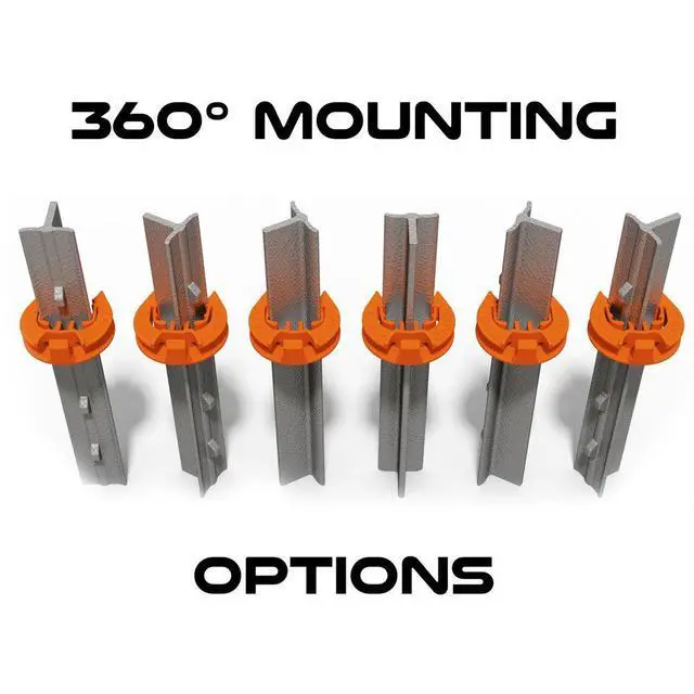 Alt view image 6 of 6 - T-360 Electric Fence T-Post Insulator - Black (Bulk Qty: 100)