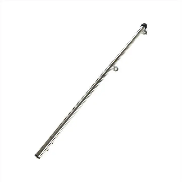 Main image of 30 Inch Boat Flag Stanchion, 304 Stainless Steel, Gloss Polished Smooth Finish, Flagpole for Boat, Marine, Yacht, RV, ATV, Boat Accessories