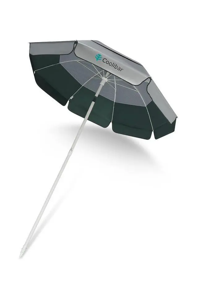Alt view image 3 of 6 - Beach Umbrella - UPF 50+ Sun Protection - Intego in Silver