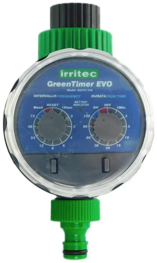 Main image of Gravity System Timer (W/ADAPTERS) | Ideal for Drip Irrigation & Irrigation System Kit(s) | Battery-Operated Irrigation Controllers/Hose Timer | No Pressure Needed!