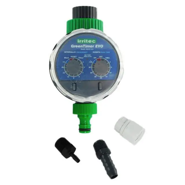 Alt view image 3 of 4 - Gravity System Timer (W/ADAPTERS) | Ideal for Drip Irrigation & Irrigation System Kit(s) | Battery-Operated Irrigation Controllers/Hose Timer | No Pressure Needed!