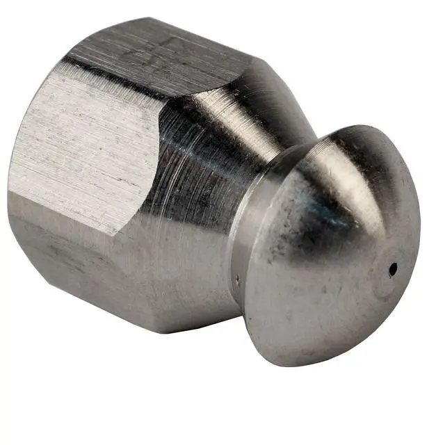 Alt view image 4 of 6 - Sewer Jetter Kit 1/4" NPT x 50' Hose & 4.5 Orifice Button Nose Nozzle 4000 PSI